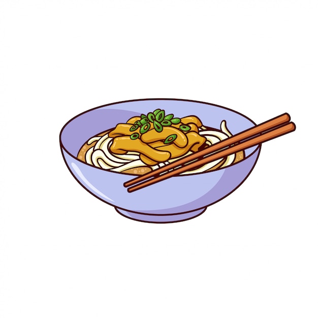 Удон - типичная еда из японии