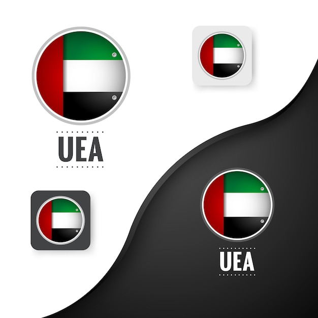 Modello di banner per la giornata nazionale dell'uae, bandiera degli emirati arabi uniti