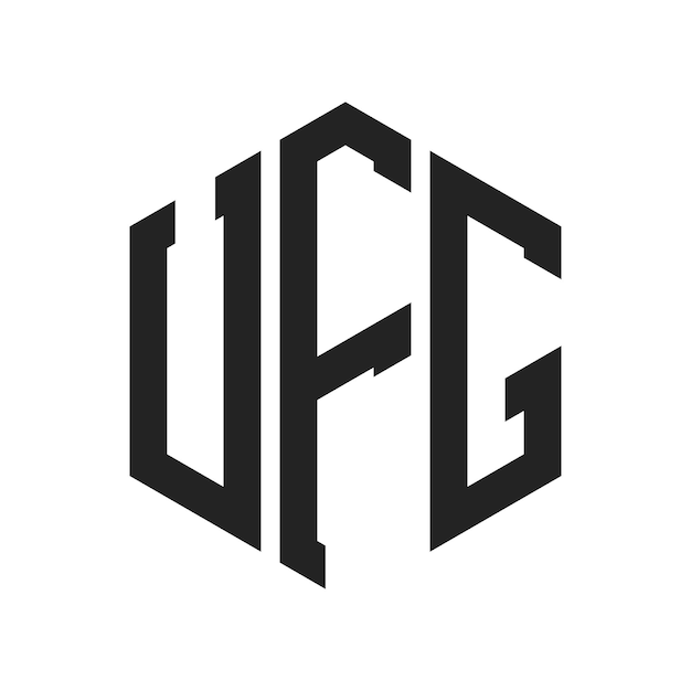 UFG Logo Design Initial Letter UFG Monogram Logo using Hexagon shape