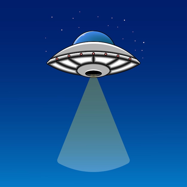 UFO Alien ruimteschip illustratie