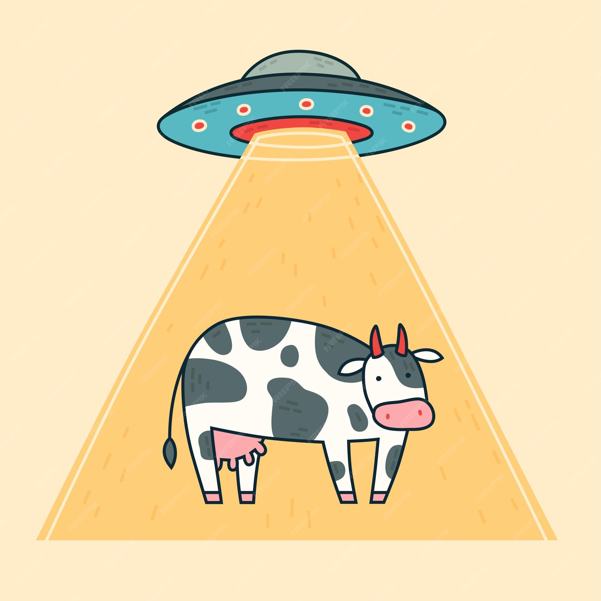 alien abduction cow