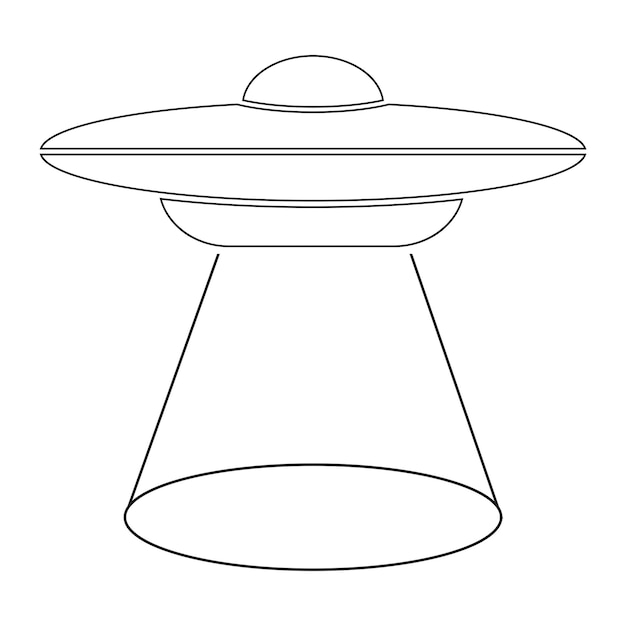 UFO icon vector