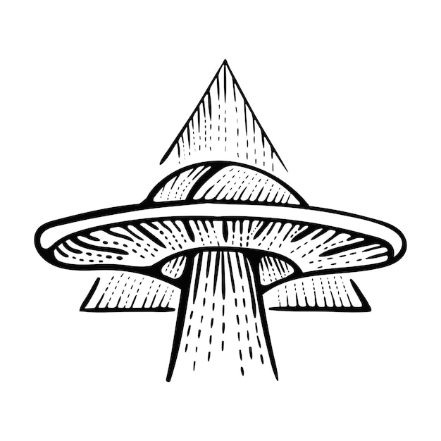 UFO logo design illustration