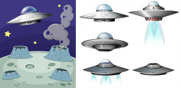 Ufo op de ruimte