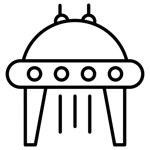 Vector ufo vector illustration