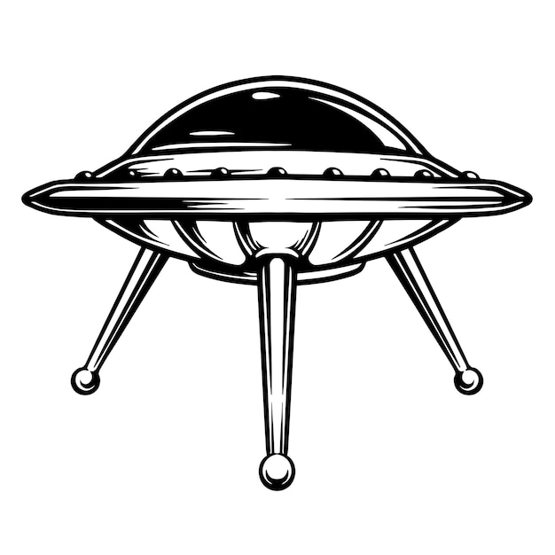 Vector ufo vector illustration