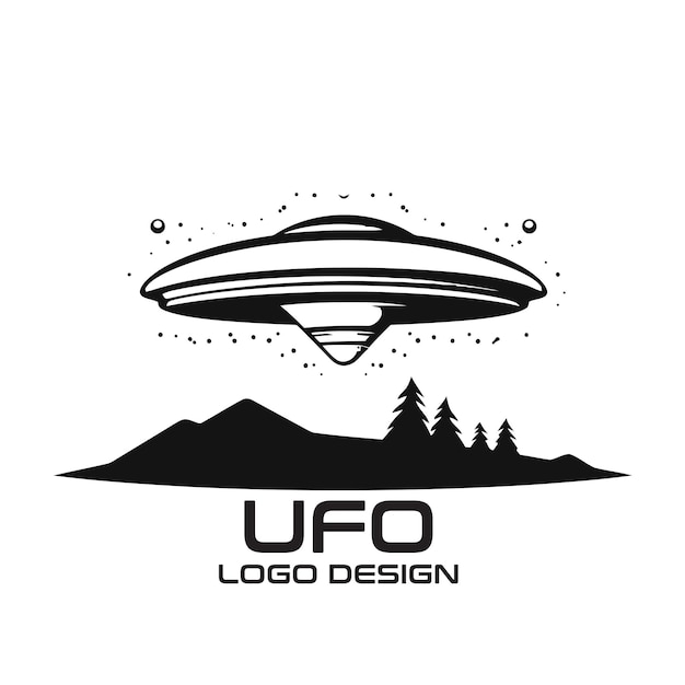 UFO vector logo design