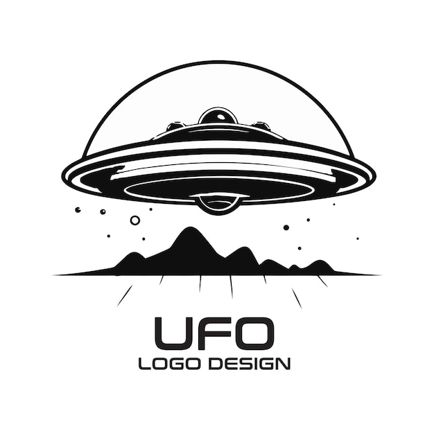 Vettore progettazione del logo vettoriale ufo