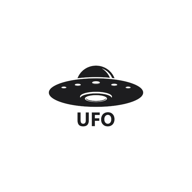 UFO vector logo template illustration