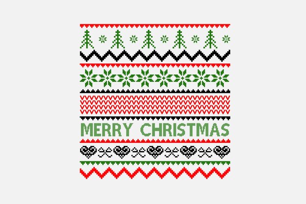 Vector ugly christmas svg design