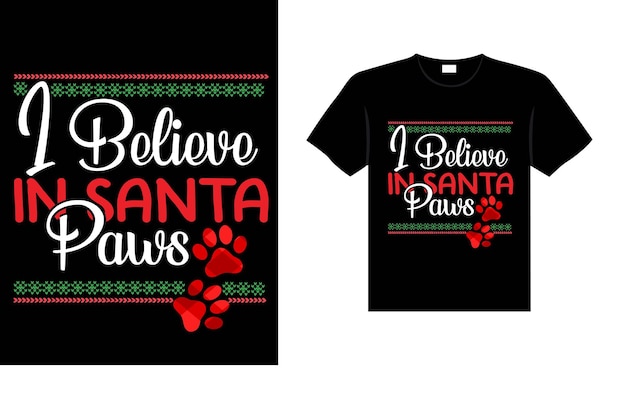 Ugly Christmas Sweater Typography Vintages Christmas T-shirt design Christmas Merchandise Vector Art