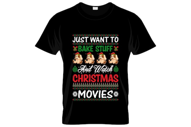 醜いクリスマス t シャツ デザインまたはクリスマス ポスター デザインまたはクリスマス シャツ デザイン、引用符