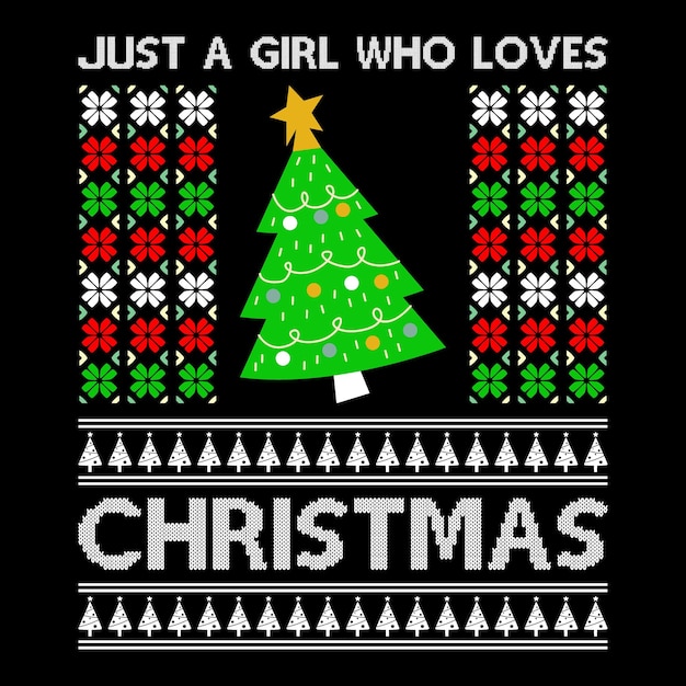 Ugly christmas tshirt design