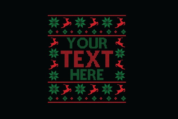 Vector ugly sweater