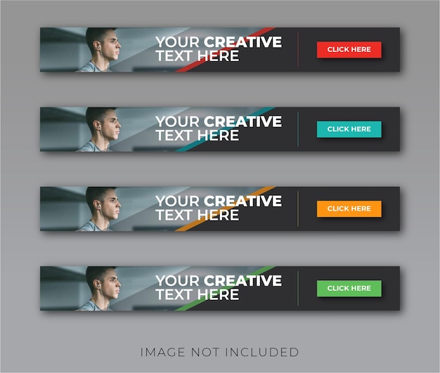 Vector ui banners set