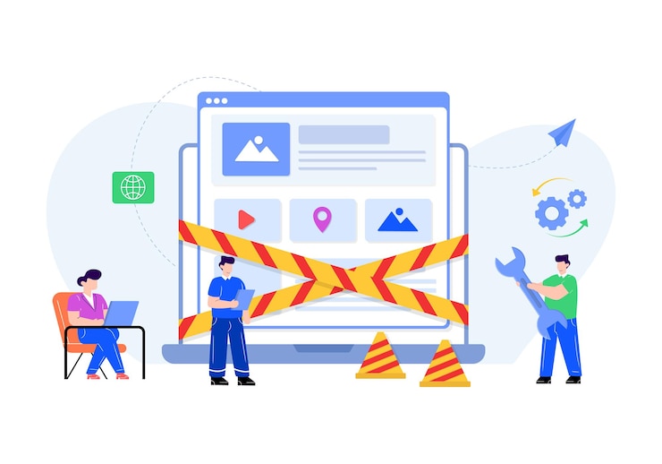 Vector ui design flat editable illustration