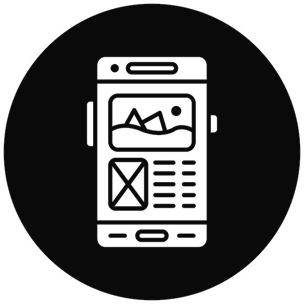 Ui デザインアイコンのベクトル画像はモバイルアプリ開発に使用できます