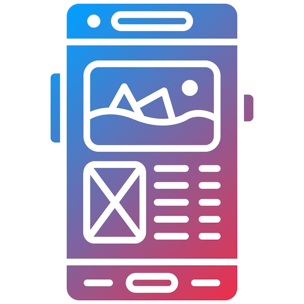 Ui Design icoon vector afbeelding Kan worden gebruikt voor Mobile App Development