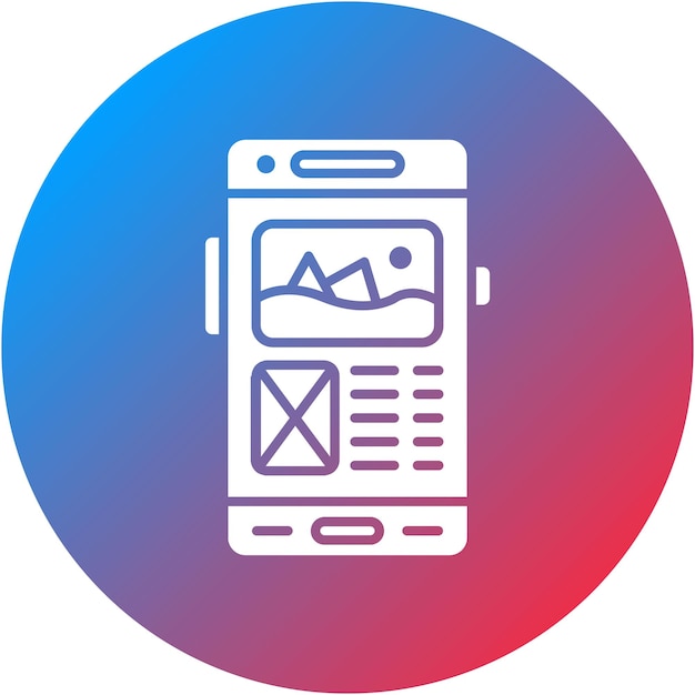 Ui Design icoon vector afbeelding Kan worden gebruikt voor Mobile App Development