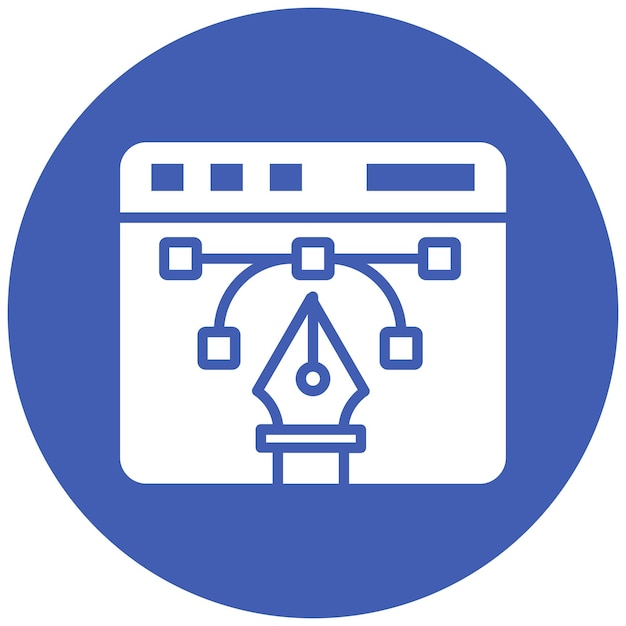 벡터 ui 디자인 터 일러스트레이션 스타일