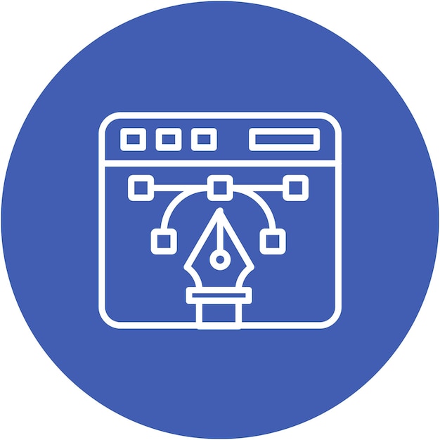 UI デザインのベクトルイラストレーションスタイル