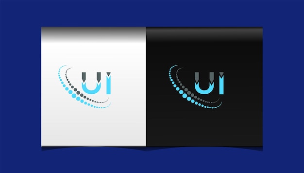 Vector ui eerste moderne logo ontwerp vector pictogrammalplaatje