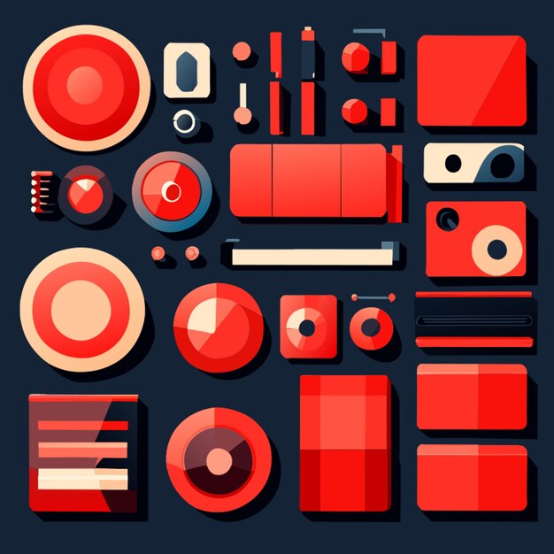 Vector ui kit vector illustration