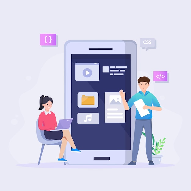 UI UX design Creating an application design