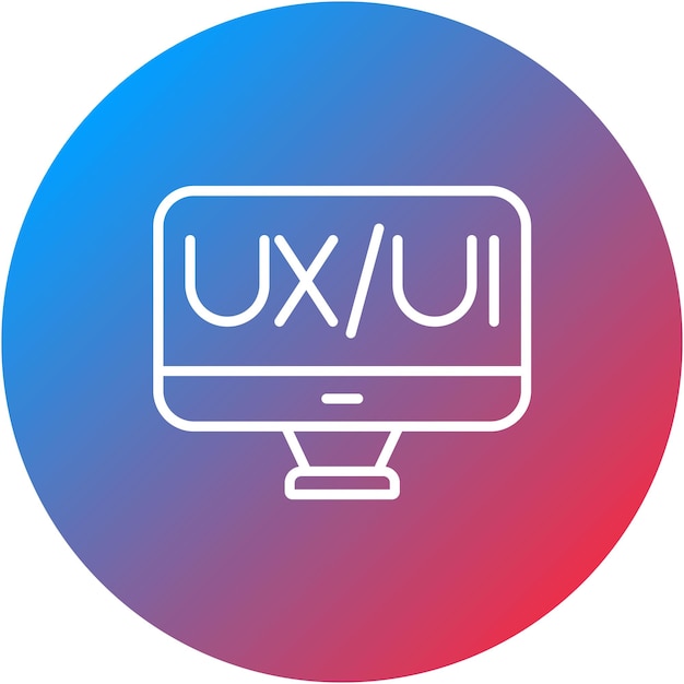 Vector ui ux design icon vector image can be used for design