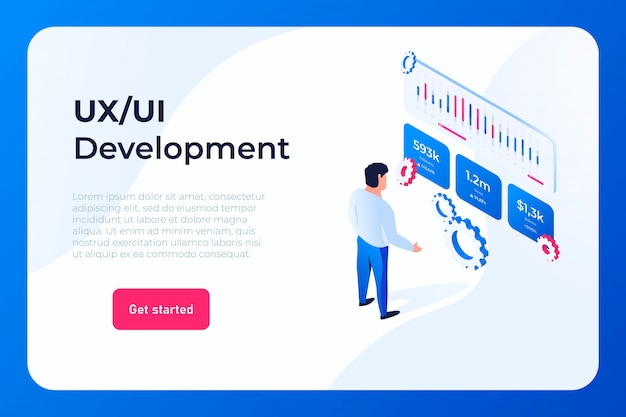 Ui ux development landing page