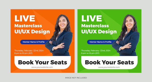 Ui ux masterclass square post design