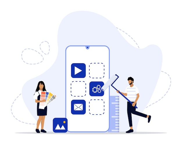 UI UX-ontwerpconcept