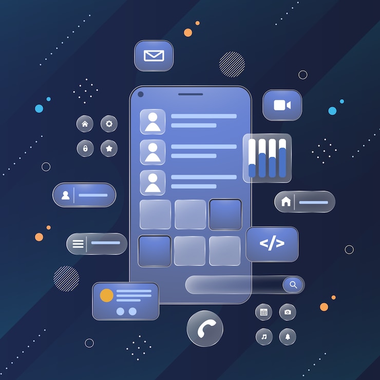 Vector ui/ux  template design