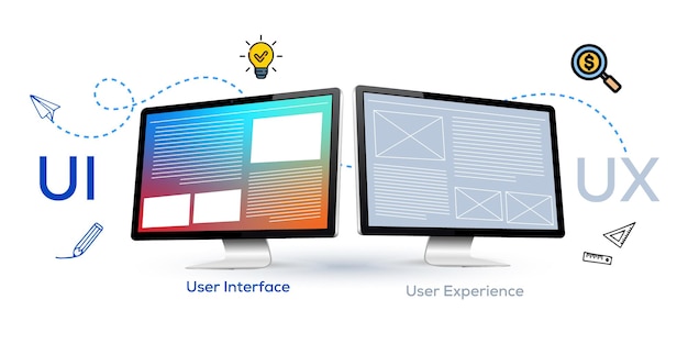 ui против ux фона