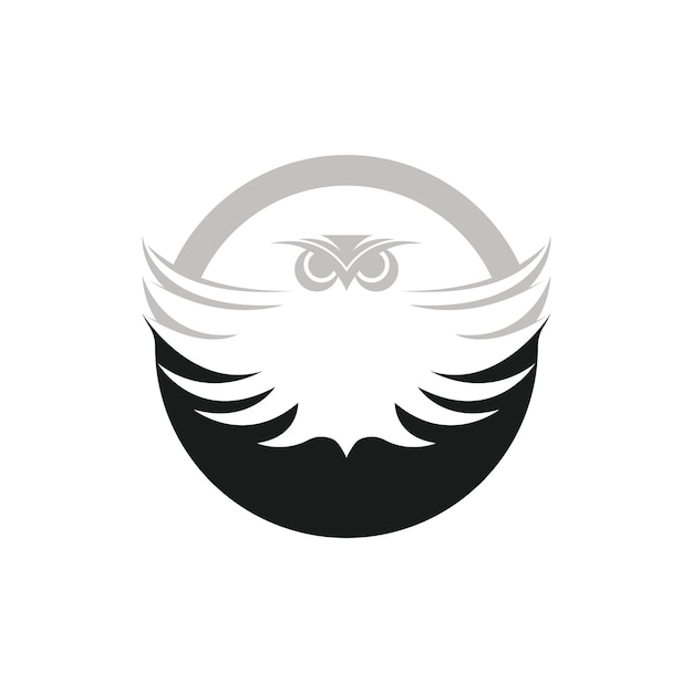 Uil logo pictogram ontwerp dier en eenvoudige zaken