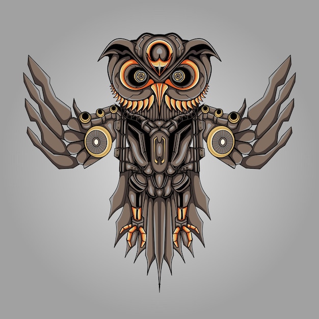 Vector uil steampunk