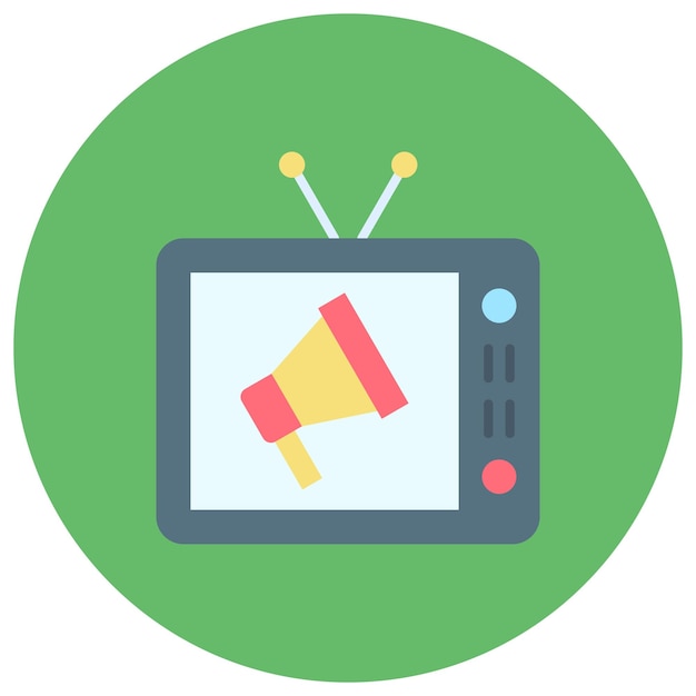 Uitzendmarketing Flat Illustratie