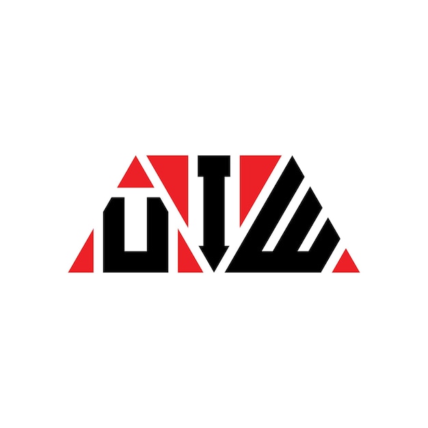 uiw triangle letter logo design with triangle shape uiw triangle logo design monogram uiw triangle vector logo template with red color uiw triangular logo simple elegant and luxurious logo uiw
