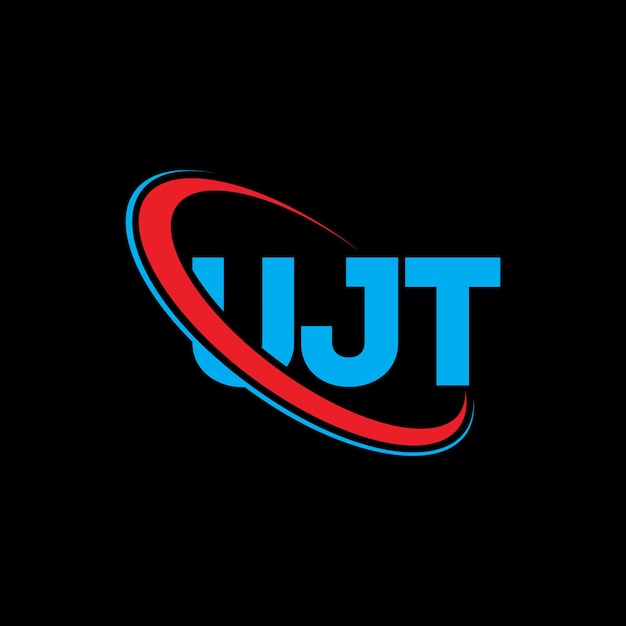 Vector ujt logo ujt letter ujt letter logo design initials ujt logo linked with circle and uppercase monogram logo ujt typography for technology business and real estate brand