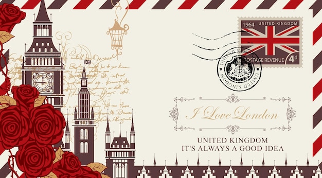 британская королевская почтовая конверт