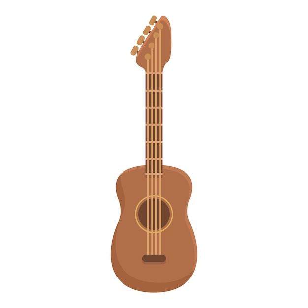 Vector ukelele stijlicoon cartoon vector gitaar kunst mexicaanse stijl