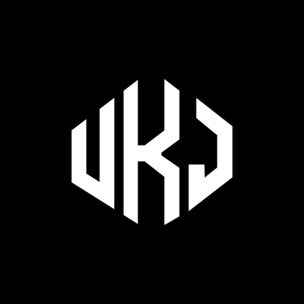 ロゴのデザインはUKJ (UKJ) のポリゴンとキューブの形状でUKJ(UKJ) には6角形のベクトルロゴが付いていてこのロゴの色は黒と白です UKJ (UK) のロゴのデザインにはUKJのモノグラム (UKJ Monogram) が付いています