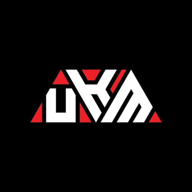 ロゴのデザインはUKM (UKM Triangle Vector Logo) のモノグラムUKM トライアングル・レター・ロゴUKM シンプル・エレガント・アンド・ルックス・ロゴ (UKM Elegant and Luxurious Logo) 
