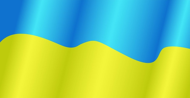 Ukraine country flag waving and wavy