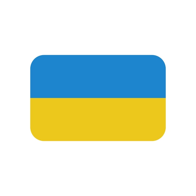 Ukraine flag icon vector