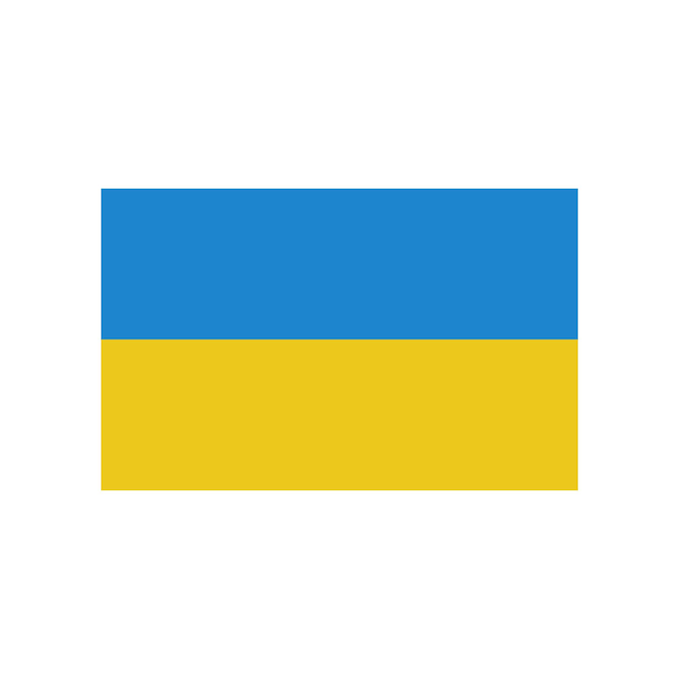 Ukraine flag icon vector