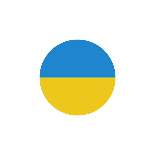 Ukraine flag icon vector