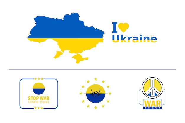 Vector ukraine flag