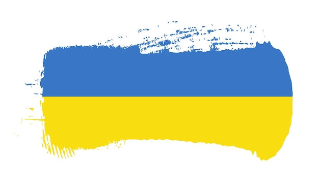 Ucraina piatta su pennellata