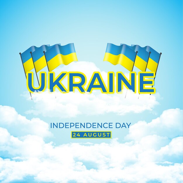 Ucraina felice giorno dell'indipendenza